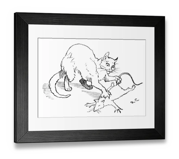 Framed Print : Cat that Killed the Rat Framed Print : Cat that Killed the Rat