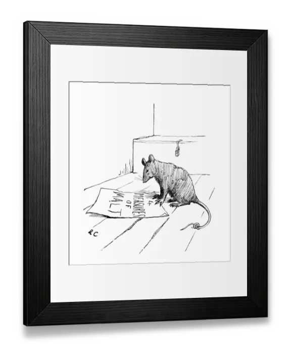 Framed Print : Rat that ate the Malt