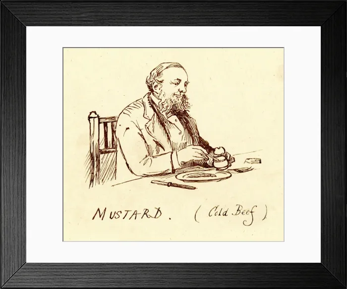 Framed Print : Cold Beef and Mustard Framed Print : Cold Beef and Mustard