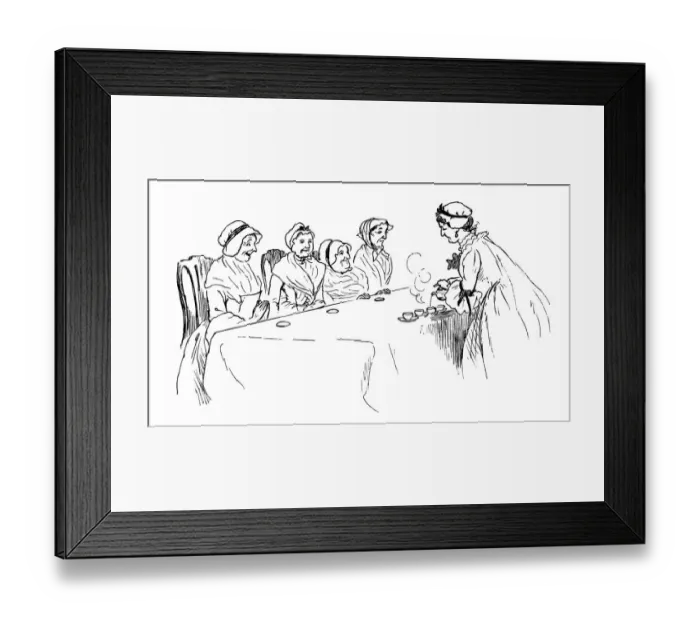 Framed Print : Georgian ladies taking tea Framed Print : Georgian ladies taking tea