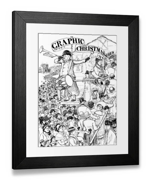 Framed Print : Antique illustration by Randolph Caldecott Framed Print : Antique illustration by Randolph Caldecott