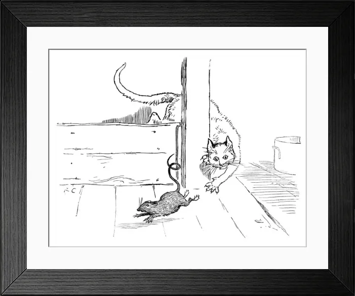 Framed Print : Cat that Killed the Rat Framed Print : Cat that Killed the Rat