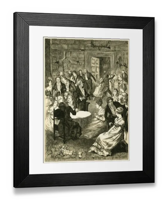 Framed Print : Victorian Christmas revels Framed Print : Victorian Christmas revels