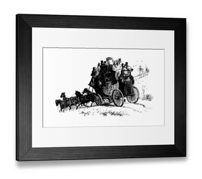 Framed Print : Stagecoach journey Framed Print : Stagecoach journey
