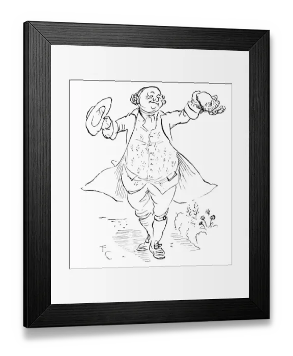 Framed Print : 18th Century Jolly Gentleman Framed Print : 18th Century Jolly Gentleman