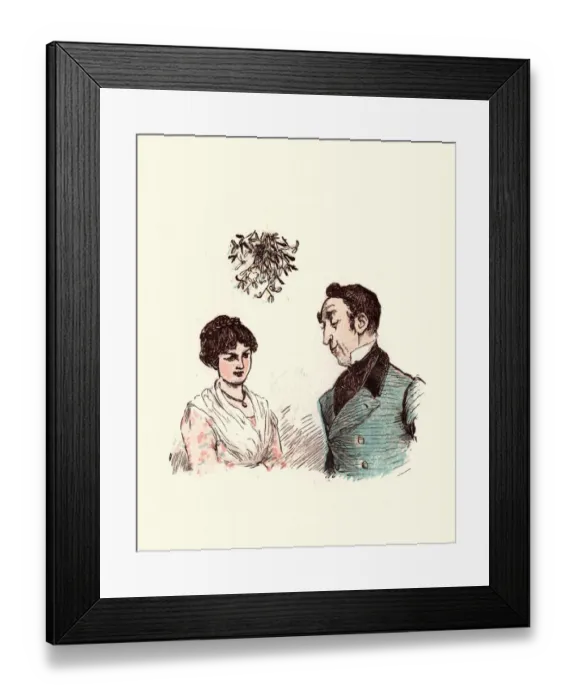 Framed Print : Hopeful of a kiss under the mistletoe Framed Print : Hopeful of a kiss under the mistletoe