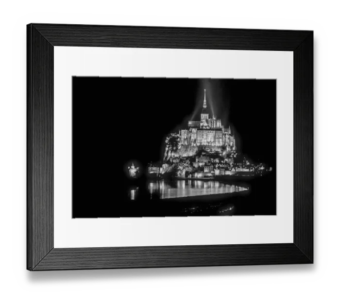 Framed Print : Mont Saint Michel at Night Framed Print : Mont Saint Michel at Night