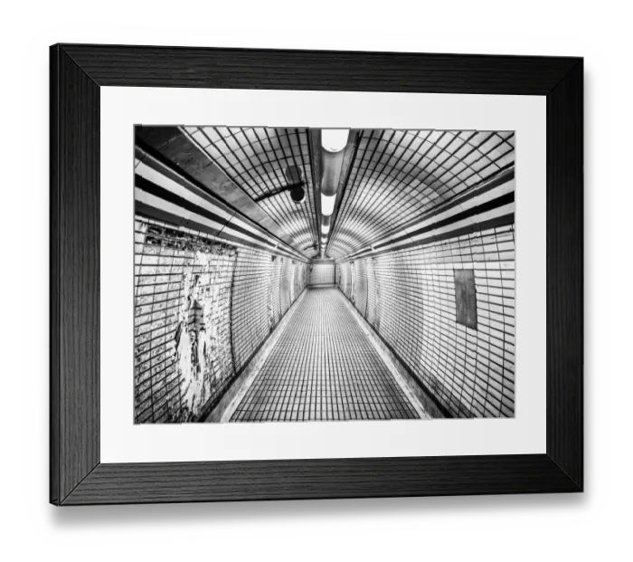 Framed Print : Underground Tunnel Framed Print : Underground Tunnel