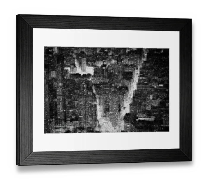 Framed Print : New York Scene Mosaic Framed Print : New York Scene Mosaic