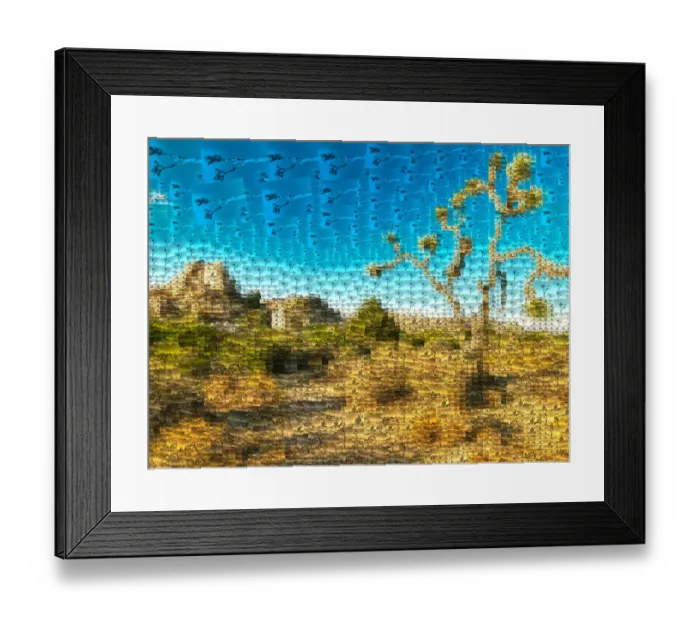 Framed Print : Joshua Tree Mosaic Framed Print : Joshua Tree Mosaic