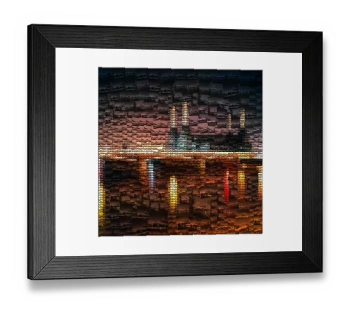 Framed Print : Battersea Power Station Mosaic Framed Print : Battersea Power Station Mosaic