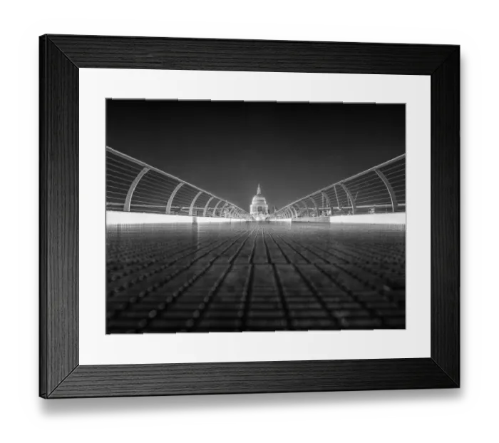 Framed Print : Millennium Bridge and St Paul s Framed Print : Millennium Bridge and St Paul s
