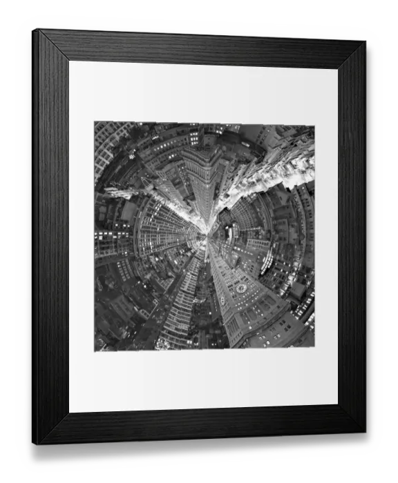 Framed Print : New York Tiny Planet Framed Print : New York Tiny Planet