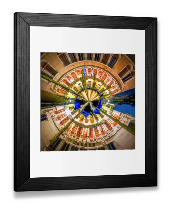 Framed Print : Grand Canal Tiny Planet Framed Print : Grand Canal Tiny Planet