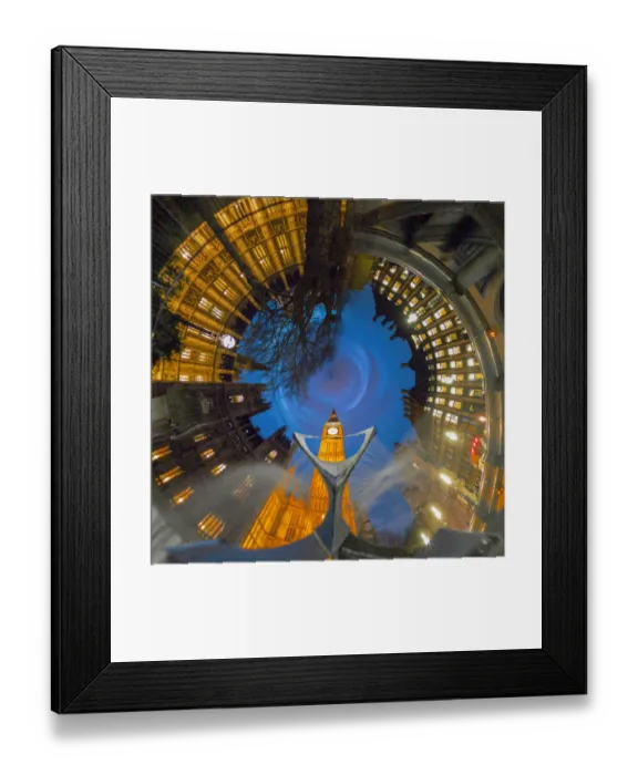 Framed Print : Big Ben Tiny Planet Framed Print : Big Ben Tiny Planet