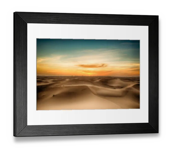 Framed Print : Sahara Desert Twilight