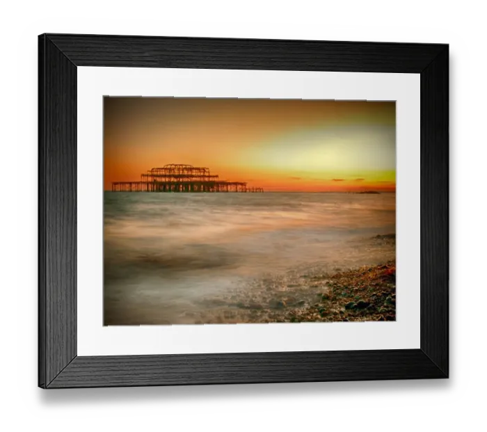 Framed Print : Warm Colored Beach Setting Framed Print : Warm Colored Beach Setting