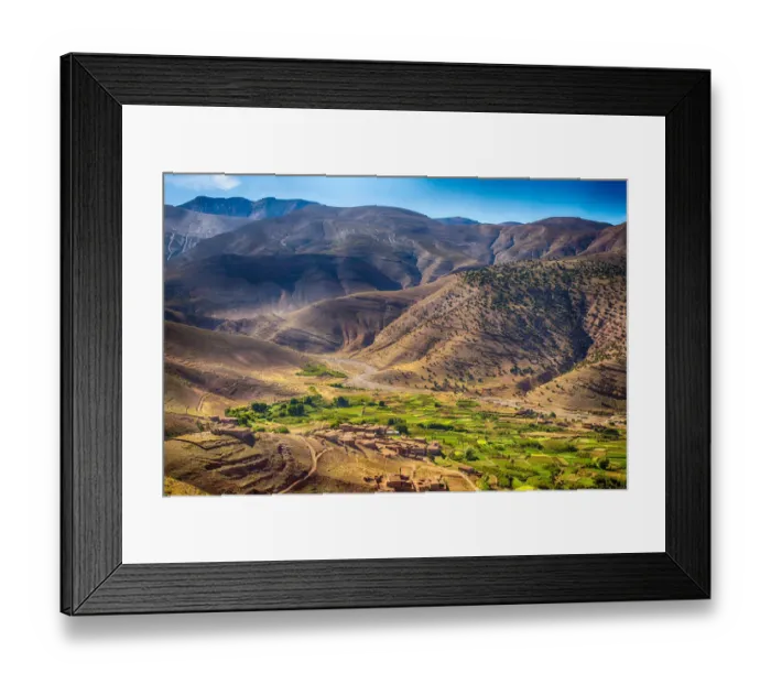 Framed Print : Green Mountain Valley Framed Print : Green Mountain Valley