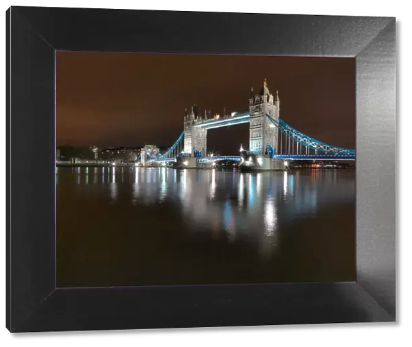 Tower Bridge Reflecting in the Thames River