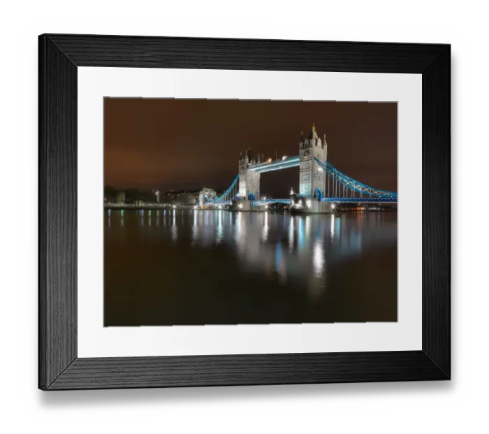 Framed Print : Tower Bridge Reflecting in the Thames River Framed Print : Tower Bridge Reflecting in the Thames River