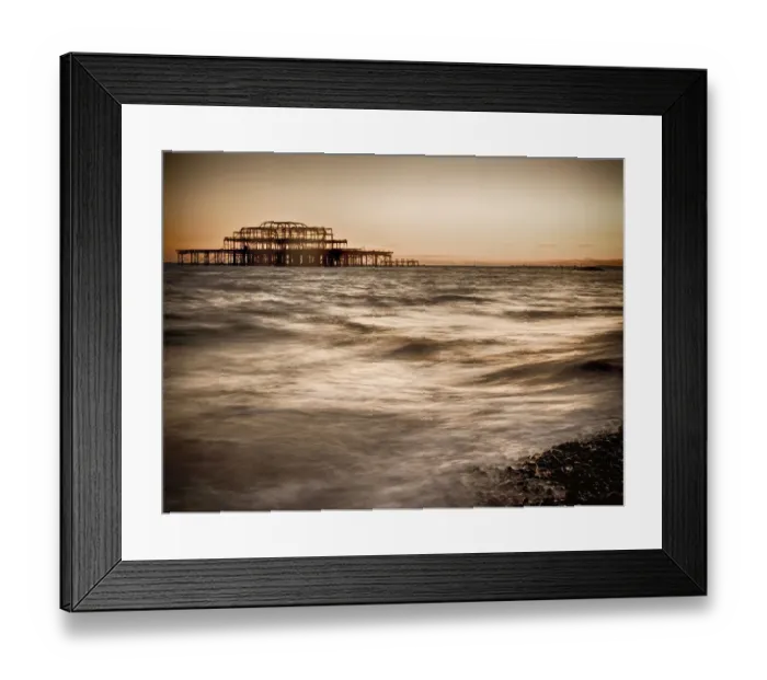 Framed Print : Moody mysterious beach setting Framed Print : Moody mysterious beach setting