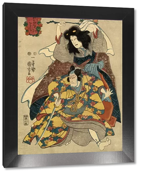 Traditional Japanese Woodblock print of Actors