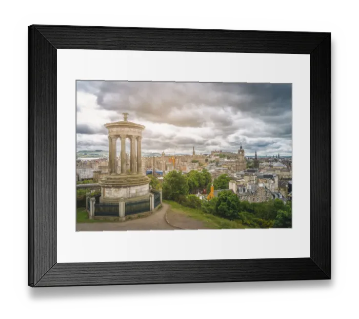 Framed Print : A view of Edinburgh from Calton Hill Framed Print : A view of Edinburgh from Calton Hill