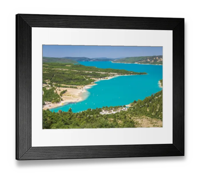 Framed Print : Lake of Sainte-Croix-du-Verdon Framed Print : Lake of Sainte-Croix-du-Verdon