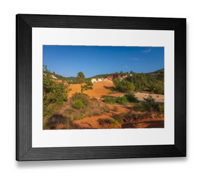 Framed Print : Colorado ProvenAzal de Rustrel