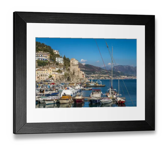 Framed Print : The small village of Cetara
