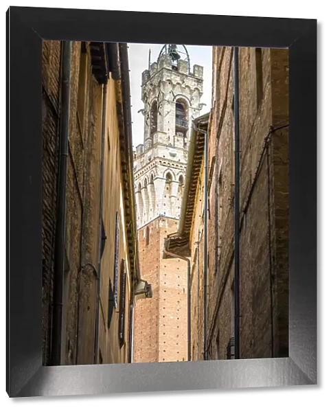A view of Torre del Mangia in Siena