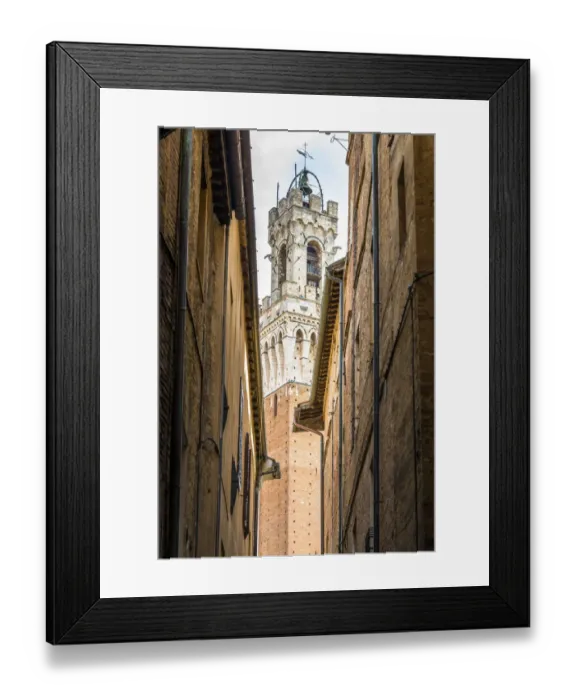 Framed Print : A view of Torre del Mangia in Siena Framed Print : A view of Torre del Mangia in Siena