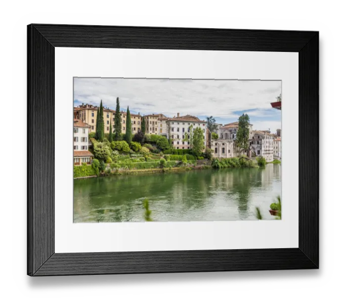 Framed Print : A view of Bassano del Grappa along the river Brenta Framed Print : A view of Bassano del Grappa along the river Brenta