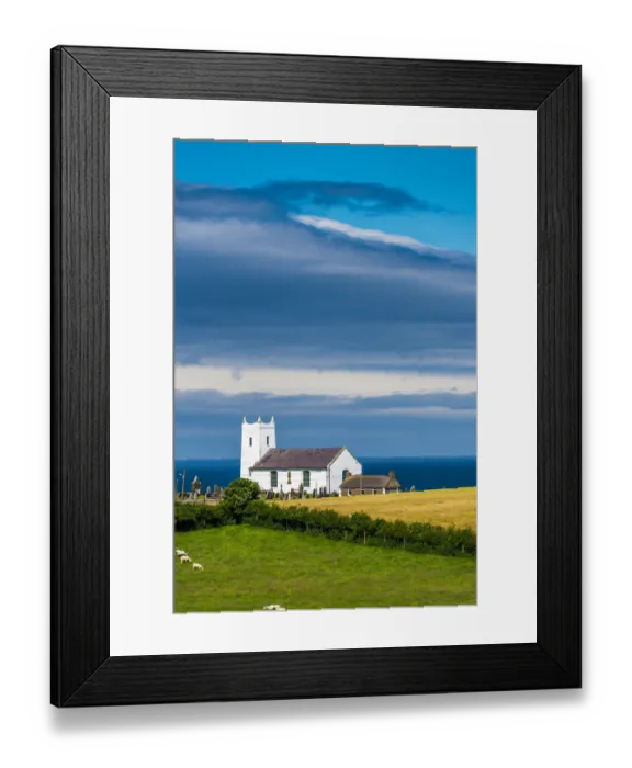 Framed Print : Landscape near Ballintoy Framed Print : Landscape near Ballintoy