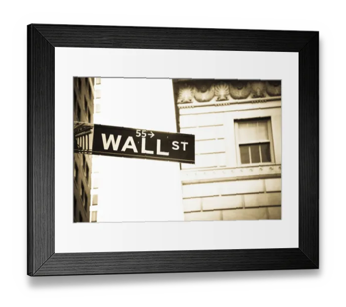 Framed Print : The Wall Street Framed Print : The Wall Street