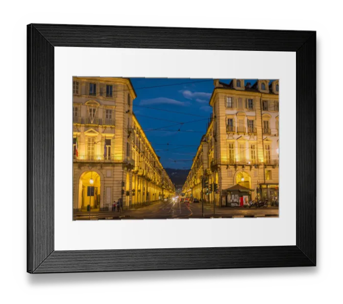 Framed Print : Via Po in Turin Framed Print : Via Po in Turin