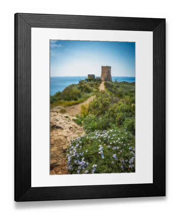 Framed Print : Ghajn Tuffieha promontory Framed Print : Ghajn Tuffieha promontory