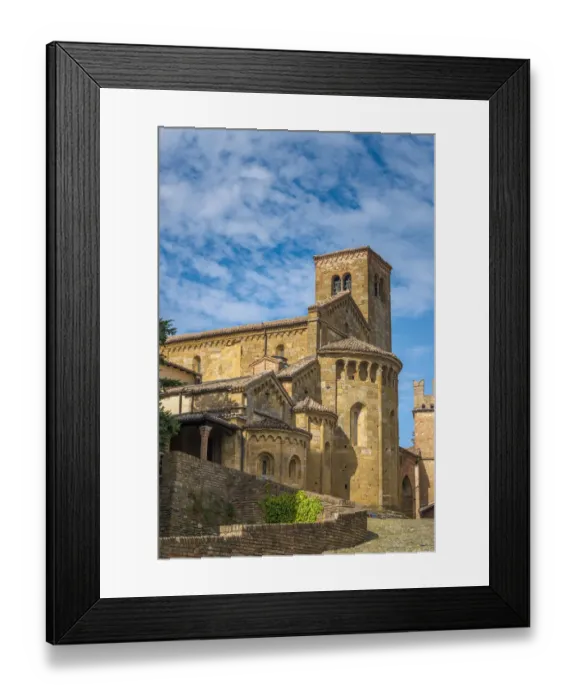 Framed Print : Collegiata church of St. Mary in Castell Arquato Framed Print : Collegiata church of St. Mary in Castell Arquato