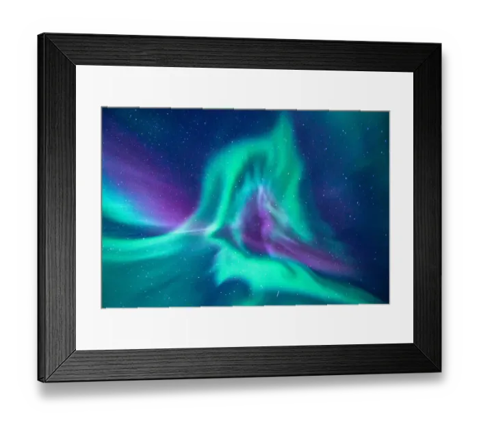 Framed Print : aurora borealis looks like phoenix display directly above the head in Iceland Framed Print : aurora borealis looks like phoenix display directly above the head in Iceland