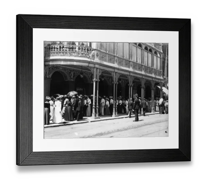 Framed Print : Theatre Goers