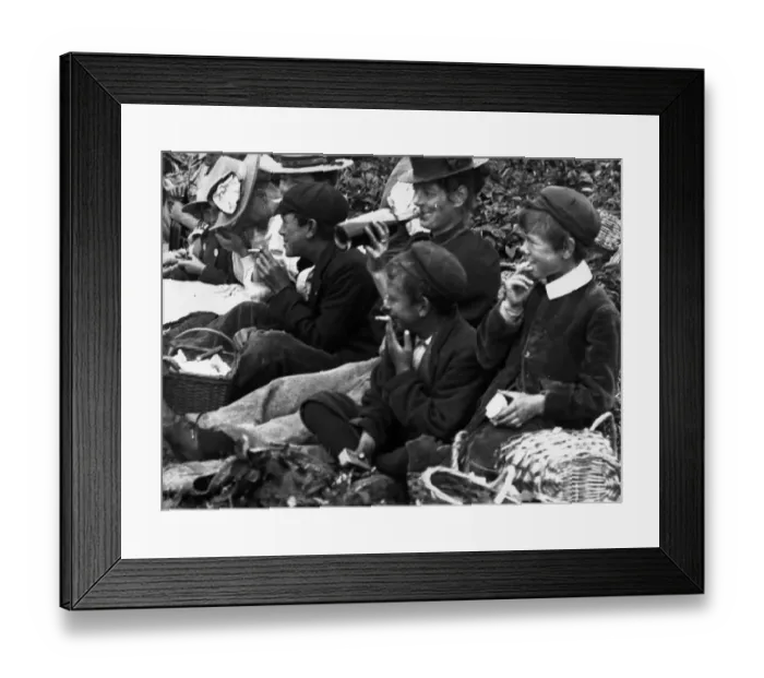 Framed Print : Young Smokers Framed Print : Young Smokers