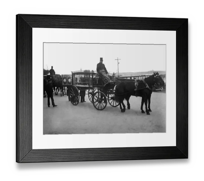 Framed Print : Horsedrawn Hearse Framed Print : Horsedrawn Hearse