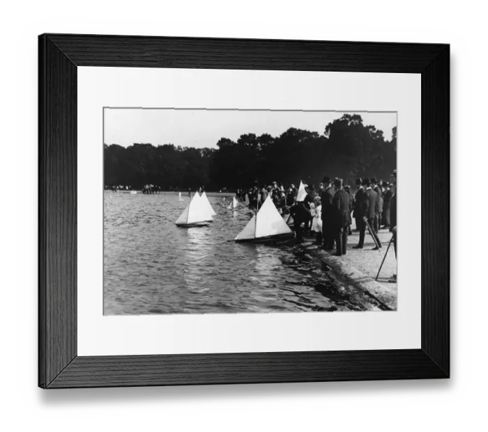 Framed Print : Boating Pond