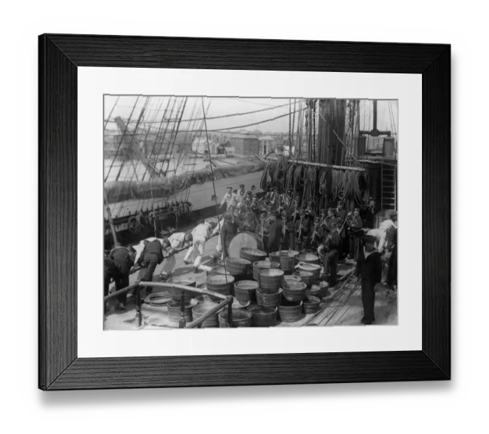 Framed Print : Training On Deck Framed Print : Training On Deck