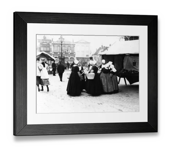 Framed Print : Dutch Shoppers Framed Print : Dutch Shoppers