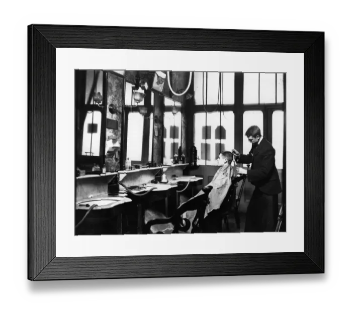 Framed Print : Barbers Shop Framed Print : Barbers Shop