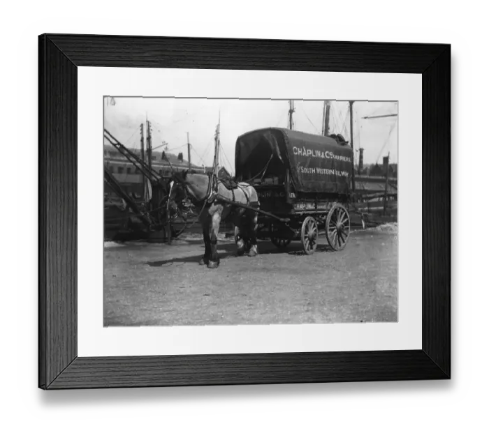 Framed Print : Delivery Cart