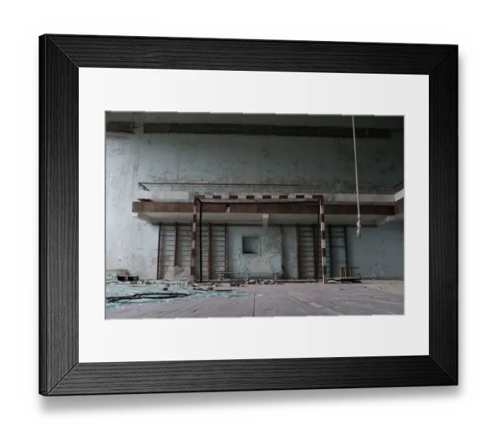 Framed Print : Gymnasium. Ghost town of Pripyat, near the Chernobyl nuclear reactor Framed Print : Gymnasium. Ghost town of Pripyat, near the Chernobyl nuclear reactor