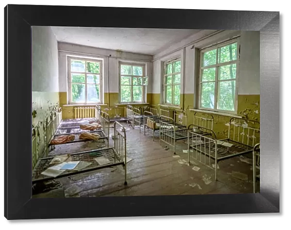 Kindergarden dormitory in the Chernobyl Exclusion Zone, Pripyat, Ukraine
