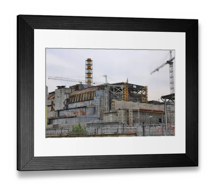 Framed Print : Sarcophagus over Reactor No. 4 of Chernobyl nuclear power plant Framed Print : Sarcophagus over Reactor No. 4 of Chernobyl nuclear power plant
